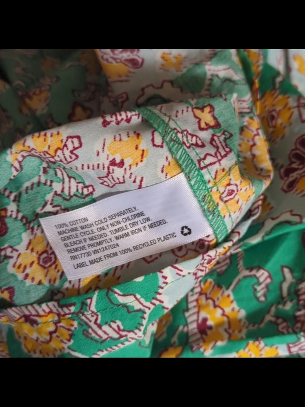 RHODE Green and Yellow Floral Smocked Skirt Set - Picture 10 of 10